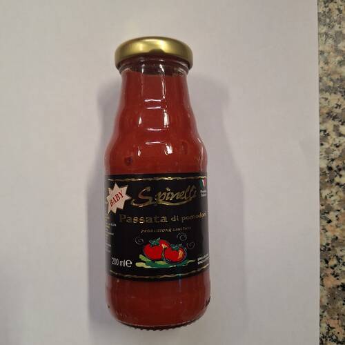 Salsa passata di pomodoro SPINELLI- bottiglia 200 ml